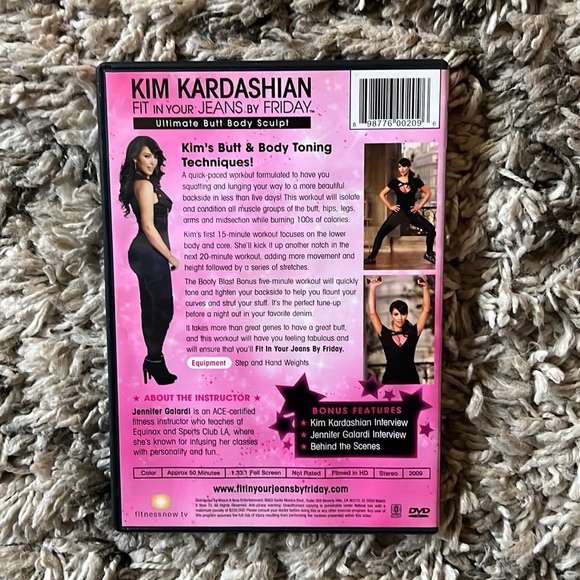 Kim Kardashian’s Workout Video Set of 4 w/bonus cards & autographed cards case - Picture 3 of 7